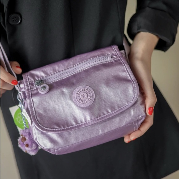 Kipling Women's Sabian Metallic Crossbody Mini Bag with Adjustable - Picture 1 of 9